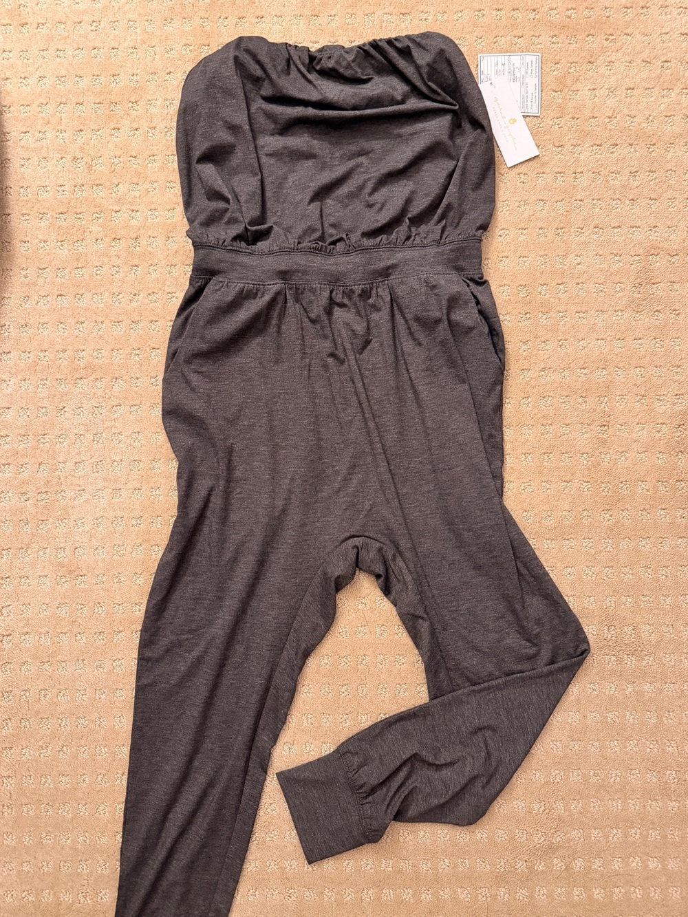 Spiritual Gangster Charcoal Gray Women's Jumpsuit S